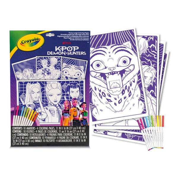 Core Coloring - Sametová knížka k vybarvování s fixami, K-Pop Demon Hunters (od 6 let)