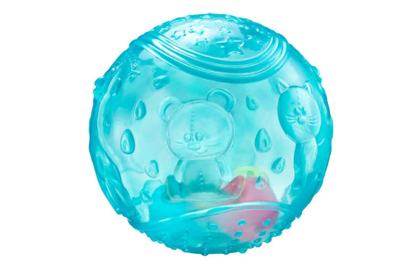 Rückseite des Sensorik-Balls mit Bären-Relief
