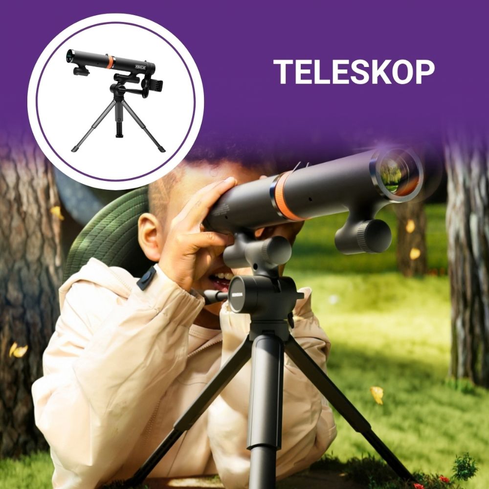 Teleskop 3in1 von Science Can auf Stativ mit Fernglas und Monokular