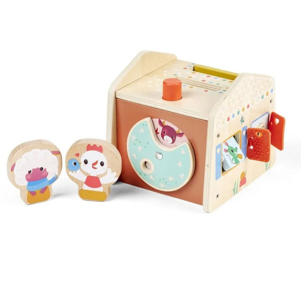 Activity-Haus Versteckspiel von Lilliputiens mit zwei Tierfiguren