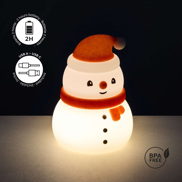 Vánoční lampa se třemi režimy osvětlení Xmas Time – Sněhulák