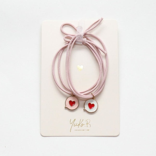 Yuko B. Haargummi-Armbänder Guess Who I Love - 2 Stück - Ansicht 3