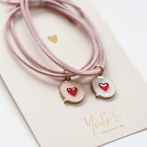 Yuko B. Haargummi-Armbänder Guess Who I Love - 2 Stück - Ansicht 2