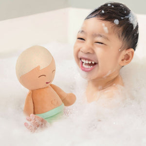 Koupací panenka - Bath Doll chlapec, blond (35 cm)