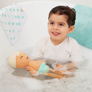 Koupací panenka - Bath Doll chlapec, blond (35 cm)