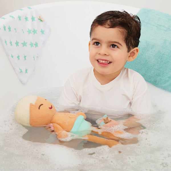 Koupací panenka - Bath Doll chlapec, blond (35 cm)