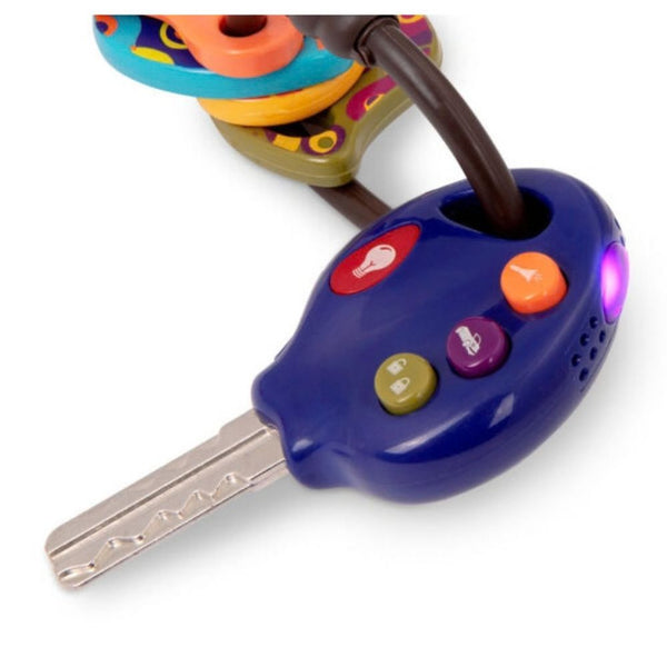Hračka klíč od auta - Fun Keys, tmavě modrá