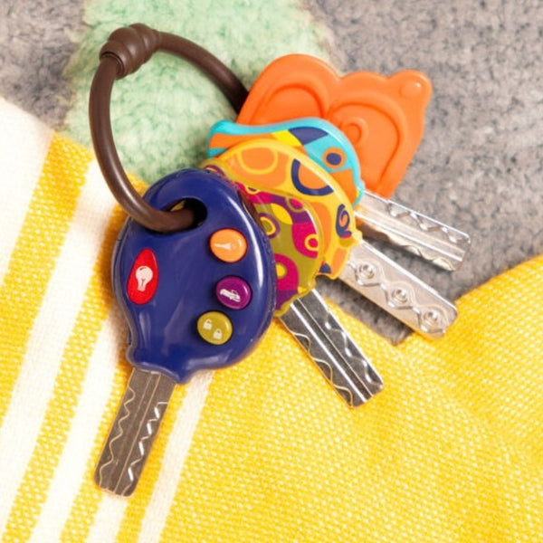 Hračka klíč od auta - Fun Keys, tmavě modrá