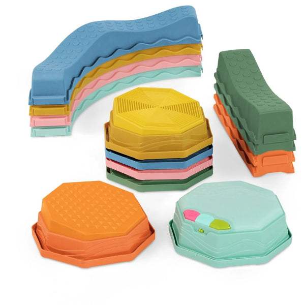 Hudební senzorická stezka - Balance & Groove Set, Soft Colors (14dílná)