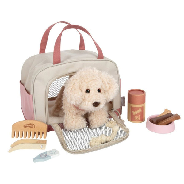 Small Foot Plüschhund mit rosa Transporttasche und Pflegeset - Ansicht 6