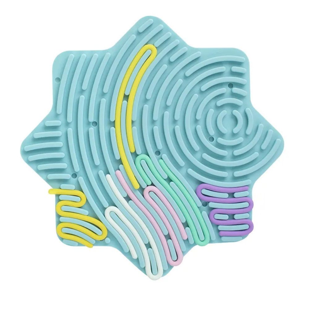 Miniland Flexihetti Stern - Sensorik-Puzzle aus Silikon mit bunten Legeteilen