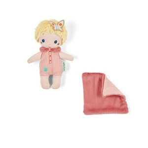 Mini-Puppe Jade von Lilliputiens mit rosa Decke