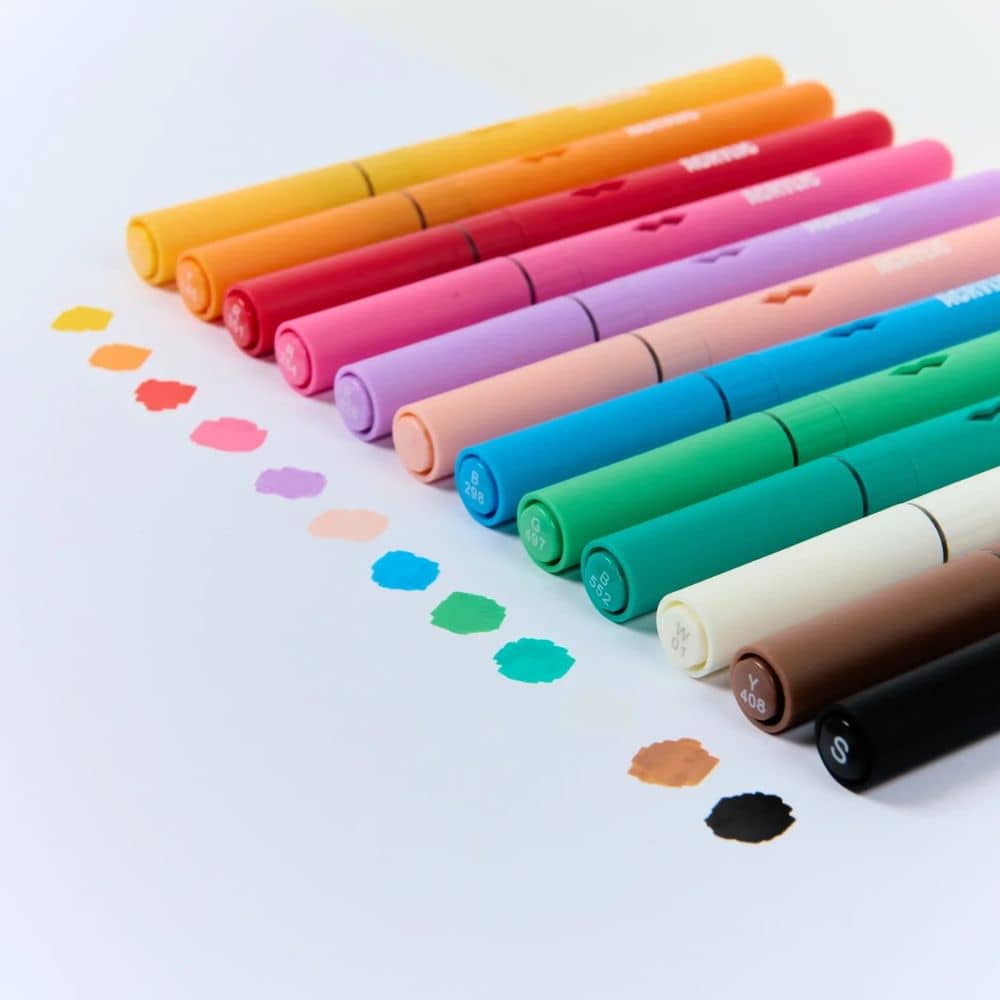 Acryl-Pinselstifte Brush Power von OMY in der Verpackung