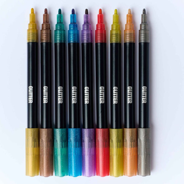 9 Glitzer-Filzstifte Glitter Club von OMY