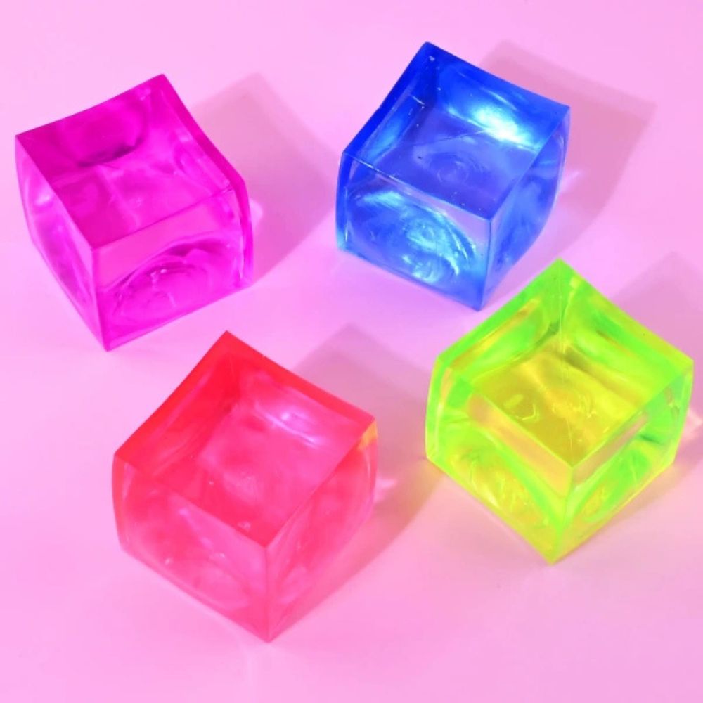 Robetoy sensorisches Knautschspielzeug Gelwürfel - Produktbild
