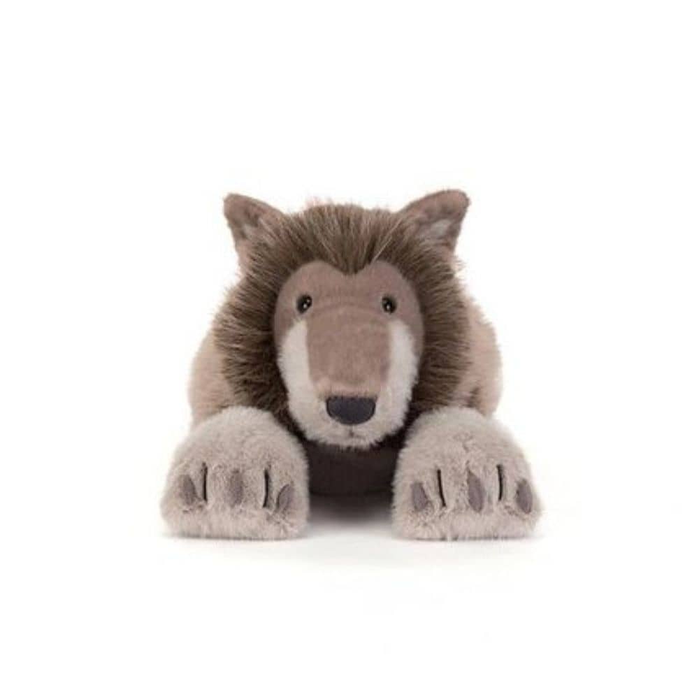 Jellycat Ulrich Wolf - grauer Plüschwolf, 40 cm