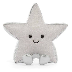 Jellycat Amuseables Silver Star - Plüschstern in Silbergrau, 17 cm - Ansicht 4
