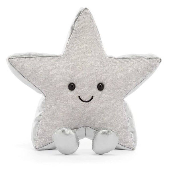 Jellycat Amuseables Silver Star - Plüschstern in Silbergrau, 17 cm - Ansicht 4