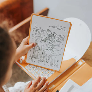 Náhradní karty – Kidydraw Pad – Koně (30 kusů, od 8 let)