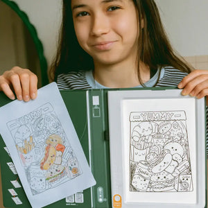 Podsvícený tablet na kreslení tužkou – 30 šablon – Meli-Melo