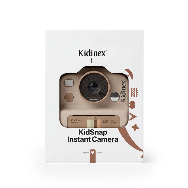 Digitální fotoaparát s okamžitým tiskem pro děti – KidSnap Beige