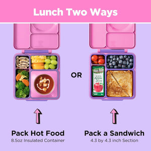 Lunchbox s termoskou OmieBox – Unicorn Pink