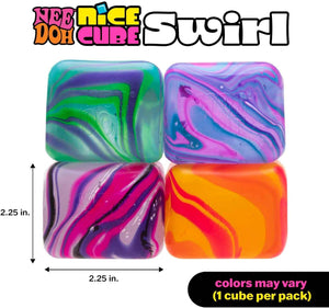 Antistresový míček Needoh Fidget hračka – Nice Cube Swirl