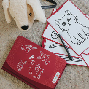 Grafický tablet pro kreslení se šablonami Kidydraw Mini – Domácí zvířata