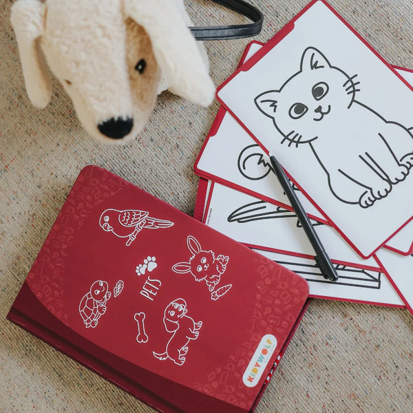 Grafický tablet pro kreslení se šablonami Kidydraw Mini – Domácí zvířata