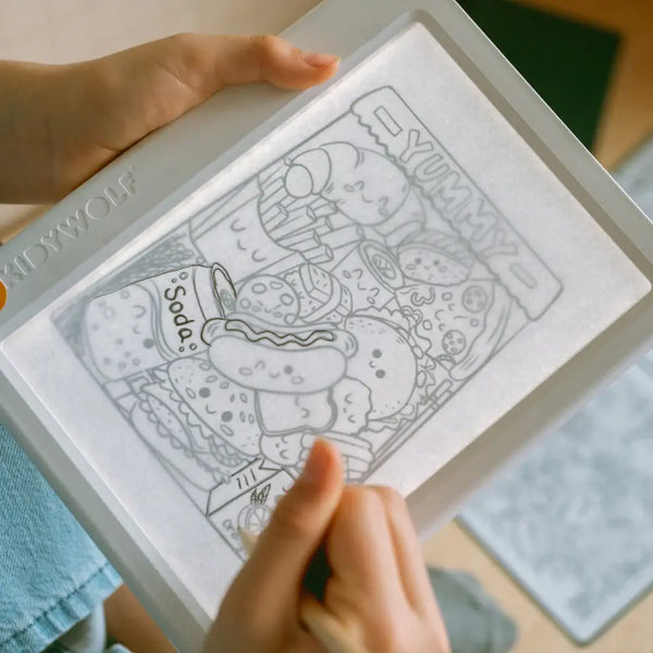 Podsvícený tablet na kreslení tužkou – 30 šablon – Meli-Melo