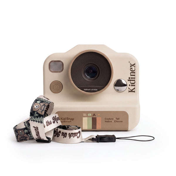 Digitální fotoaparát s okamžitým tiskem pro děti – KidSnap Beige