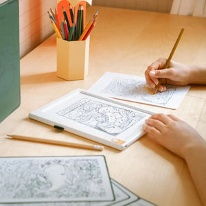 Podsvícený tablet na kreslení tužkou – 30 šablon – Meli-Melo