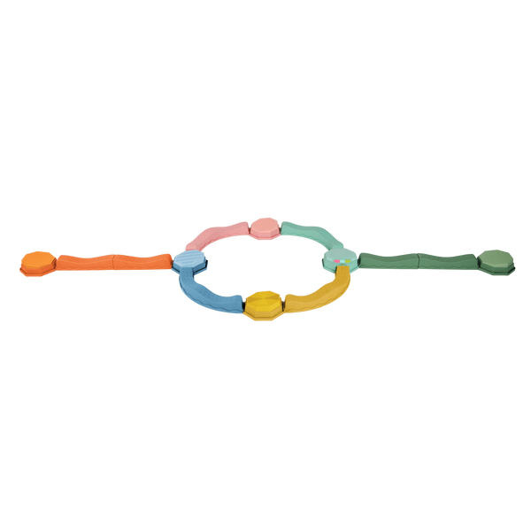 Hudební senzorická stezka - Balance & Groove Set, Soft Colors (14dílná)