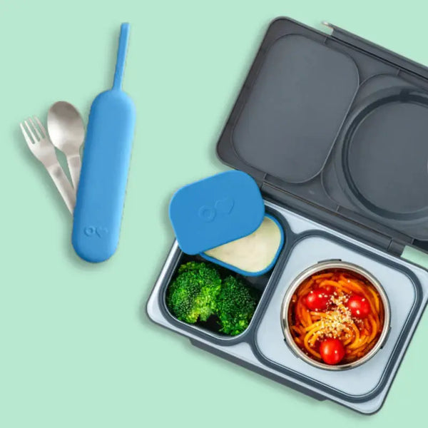 Lunchbox s termoskou OmieBox Up – Graphite