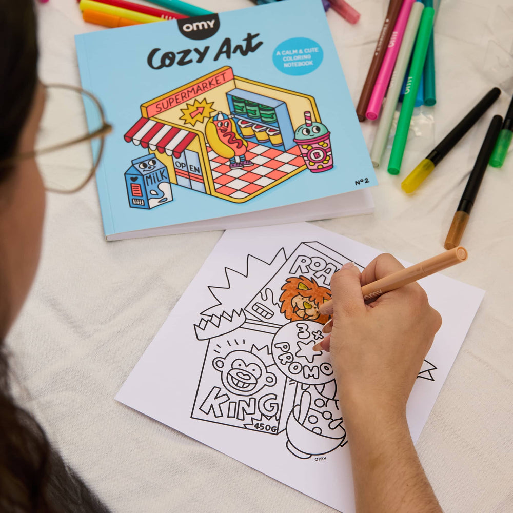 Omalovánky Cozy Art – supermarket