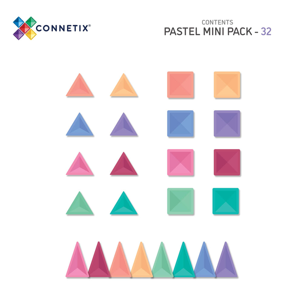 Magnetbausteine – Pastell Mini-Set 32 Teile - Tublu.de