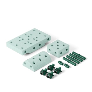 Kreativní stavebnice pro rozvoj hrubé motoriky Curiosity Set – mint 10 v 1