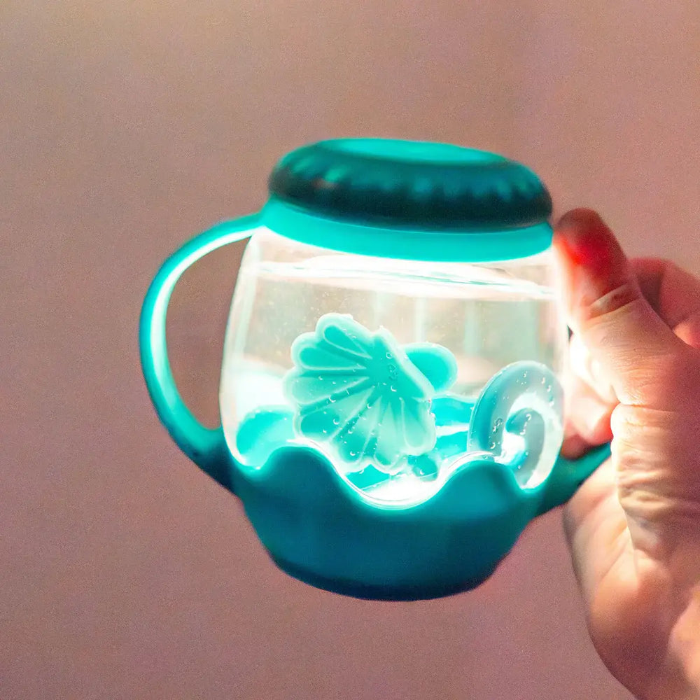 Mini senzorická sklenice k naplnění vodou – modrá