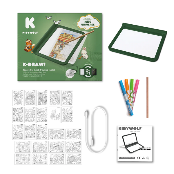 Podsvícený tablet na kreslení a učení psaní - Kidydraw Pro, Cozy (od 10 let)
