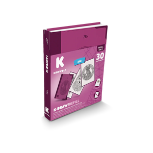 Náhradní karty – Kidydraw Pad – Zen (30 ks, od 10 let)