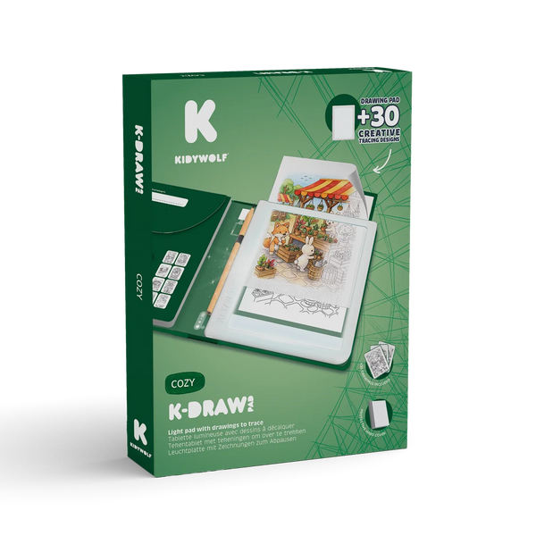 Podsvícený tablet na obkreslování - KidyDraw s 30 předlohami, Cozy (od 8 let)
