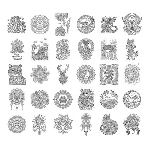 Náhradní karty – Kidydraw Pad – Zen (30 ks, od 10 let)