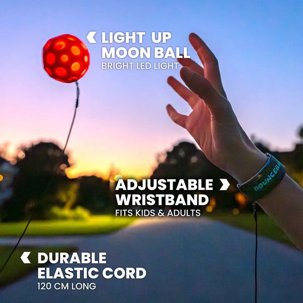 Moonshine Bounceback – Svítící skákací míček s LED efektem