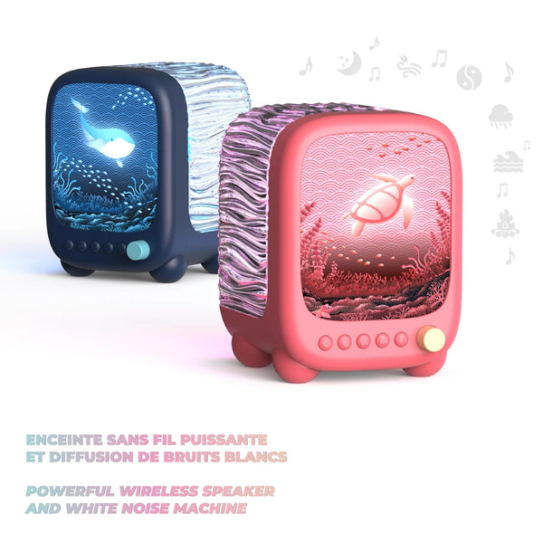 Wavy Light – Projekční lampa a reproduktor 3v1 Korál
