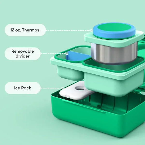 Lunchbox s termoboxem OmieBox Up - Jade Green