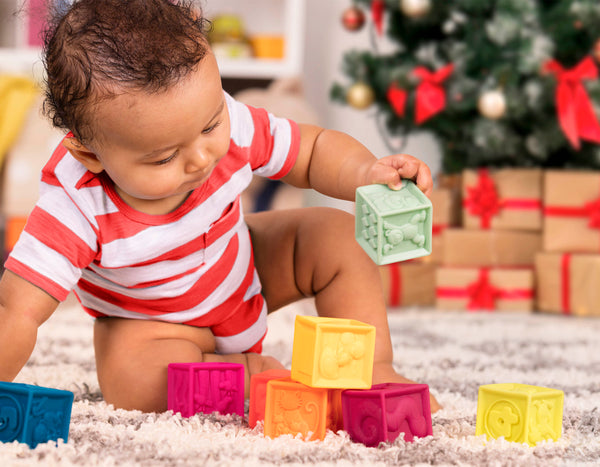 B.Toys weiche Bausteine für Kinder in bunten Farben, ideal für kreatives Spiel und Entwicklung