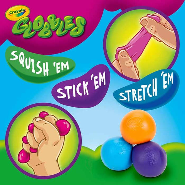 Senzorické mačkací míčky – Globbles (6 ks)