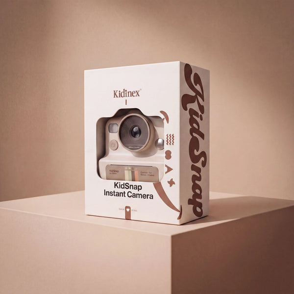 Digitální fotoaparát s okamžitým tiskem pro děti – KidSnap Beige