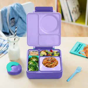 Lunchbox s termoskou OmieBox – Purple Plum