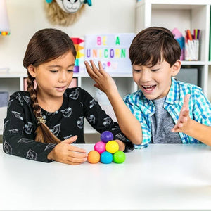 Senzorické mačkací míčky – Globbles (6 ks)